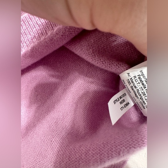 J.Crew 100% Cashmere Lavender Purple Sweater Soft Size Large Women’s - Picture 10 of 13